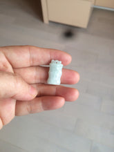 Load image into Gallery viewer, 100% Natural type A green/white/purple Jadeite Jade bamboo pendant group AC81