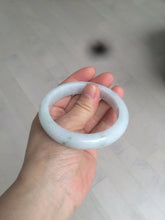 Load image into Gallery viewer, 57mm certified 100% natural type A light green/white jadeite jade bangle AX83-5063
