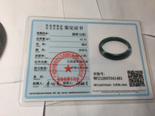 Load image into Gallery viewer, 58.9mm Certified Type A 100% Natural dark green/blue/gray/black Guatemala Jadeite bangle PJ134-1481