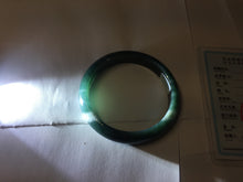 Load image into Gallery viewer, 58.9mm Certified Type A 100% Natural dark green/blue/gray/black Guatemala Jadeite bangle PJ134-1481