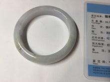 Load image into Gallery viewer, 51.5mm certified 100% natural type A icy watery light green/purple jadeite jade bangle BQ1-8154