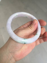 Load image into Gallery viewer, 61.4mm certified 100% natural type A sunny green/purple jadeite jade bangle BN87-8718