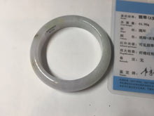 Load image into Gallery viewer, 51.5mm certified 100% natural type A icy watery light green/purple jadeite jade bangle BQ1-8154