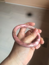 Load image into Gallery viewer, 58mm 100% natural rose pink round cut rose stone (Rhodonite)bangle sy4