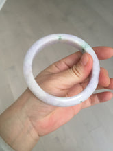 Load image into Gallery viewer, 61.4mm certified 100% natural type A sunny green/purple jadeite jade bangle BN87-8718