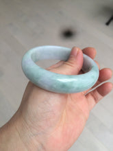 Load image into Gallery viewer, 56.2mm certified Type A 100% Natural green/purple chubby Jadeite Jade bangle AY73-5917