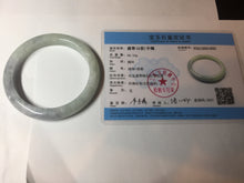 Load image into Gallery viewer, 61.5mm Certified Type A 100% Natural white/light purple/green Jadeite Jade bangle BF120-1933