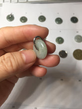 Load image into Gallery viewer, 17.5-20mm Type A 100% Natural oily dark green black gray(老油青) Jadeite Safety Guardian Button donuts pendant group PH237