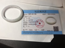 Load image into Gallery viewer, 52mm certified Type A 100% Natural green/purple/white oval Jadeite Jade bangle BM58-0261