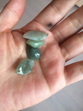 Load image into Gallery viewer, 100% natural type A jadeite jade icy watery Willow leaf/petal pendant group AC82 Add on item. No sale alone.
