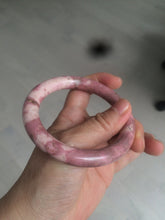 Load image into Gallery viewer, 58mm 100% natural rose pink round cut rose stone (Rhodonite)bangle sy4