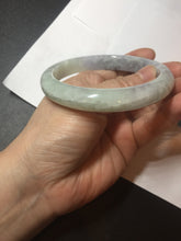 Load image into Gallery viewer, 61.5mm Certified Type A 100% Natural white/light purple/green Jadeite Jade bangle BF120-1933