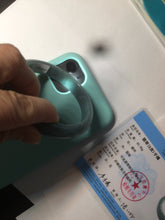 Load image into Gallery viewer, 59mm Certified Type A 100% Natural light blue/gray Guatemala Jadeite bangle Y134-6420