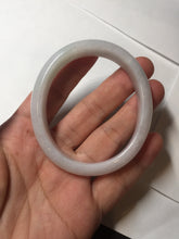Load image into Gallery viewer, 52mm certified Type A 100% Natural green/purple/white oval Jadeite Jade bangle BM58-0261