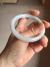 Load image into Gallery viewer, 54.7mm certified 100% natural Type A gray green white purple round cut jadeite jade bangle AA124-4912