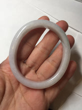 Load image into Gallery viewer, 52mm certified Type A 100% Natural green/purple/white oval Jadeite Jade bangle BM58-0261