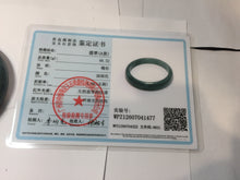 Load image into Gallery viewer, 60.5mm Certified Type A 100% Natural dark green/blue/gray/black Guatemala Jadeite bangle PJ136-1477