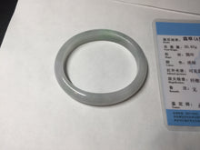Load image into Gallery viewer, 51mm certified Type A 100% Natural green/purple/white oval Jadeite Jade bangle BM59-0262