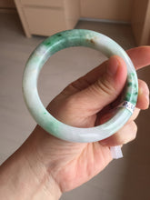 Load image into Gallery viewer, 60.5mm certified Type A 100% Natural light green sunny green light purple Jadeite Jade bangle BK140-5278