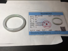 Load image into Gallery viewer, 51mm certified Type A 100% Natural green/purple/white oval Jadeite Jade bangle BM59-0262