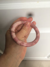 Load image into Gallery viewer, 58mm 100% natural rose pink round cut rose stone (Rhodonite)bangle sy4
