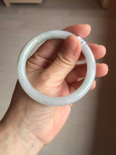 Load image into Gallery viewer, 54.7mm certified 100% natural Type A gray green white purple round cut jadeite jade bangle AA124-4912