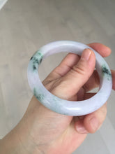 Load image into Gallery viewer, 58mm certified 100% natural type A light green/purple/yellow(FU LU SHOU) jadeite jade bangle BN84-8722