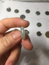 Load image into Gallery viewer, 17.5-20mm Type A 100% Natural oily dark green black gray(老油青) Jadeite Safety Guardian Button donuts pendant group PH237