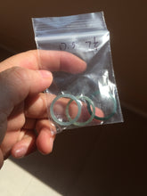 Load image into Gallery viewer, 17.5mm 7 1/4 100% natural type A icy watery green/blue icy watery Guatemala jadeite jade band ring group BP78