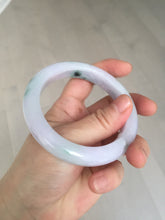 Load image into Gallery viewer, 58mm certified 100% natural type A light green/purple/yellow(FU LU SHOU) jadeite jade bangle BN84-8722