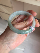 Load image into Gallery viewer, 52.3mm Certified Type A 100% Natural light green white Jadeite bangle PB290-3360