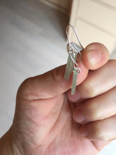 Load image into Gallery viewer, 100% Natural type A light green yellow jadeite Jade beads earring BN27 (add-on item, Not for sale individually.)