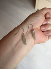 Load image into Gallery viewer, 100% Natural type A light green yellow jadeite Jade beads earring BN27 (add-on item, Not for sale individually.)