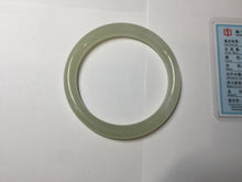 Load image into Gallery viewer, 53.6mm Certified 100% Natural icy watery Crystal Sugar Yellow White(黄冰糖) Nephrite Bangle HN156-9688