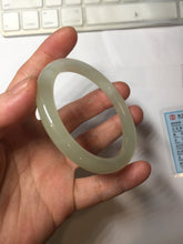 Load image into Gallery viewer, 53.6mm Certified 100% Natural icy watery Crystal Sugar Yellow White(黄冰糖) Nephrite Bangle HN156-9688