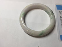 Load image into Gallery viewer, 59.3mm 100% Natural type A sunny green purple white Jadeite Jade bangle PE43-5481
