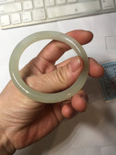 Load image into Gallery viewer, 53.6mm Certified 100% Natural icy watery Crystal Sugar Yellow White(黄冰糖) Nephrite Bangle HN156-9688