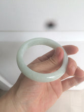 Load image into Gallery viewer, 55.5mm Certified 100% Natural type A light green Jadeite Jade bangle AX84-2843