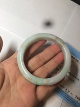 Load image into Gallery viewer, 55.8mm certified 100% natural Type A sunny green/white/brown jadeite jade bangle Y137-3334