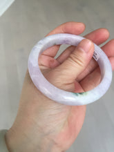 Load image into Gallery viewer, 57.5mm certified 100% natural type A light green/purple/yellow(FU LU SHOU) jadeite jade bangle BN82-8715
