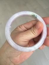 Load image into Gallery viewer, 57.5mm certified 100% natural type A light green/purple/yellow(FU LU SHOU) jadeite jade bangle BN82-8715