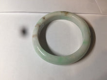 Load image into Gallery viewer, 54.6mm certified 100% natural Type A sunny green/white/brown jadeite jade bangle Y138-3314