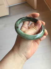 Load image into Gallery viewer, 57.8mm Certified 100% natural Type A dark green/black/red/brown jadeite bangle PD84-9793