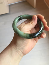 Load image into Gallery viewer, 57.8mm Certified 100% natural Type A dark green/black/red/brown jadeite bangle PD84-9793
