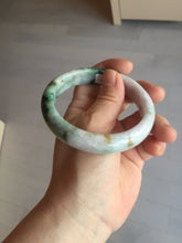 Load image into Gallery viewer, 59.5mm certified Type A 100% Natural light purple light brown dark green sunny green Jadeite Jade bangle AA48-3312