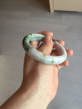 Load image into Gallery viewer, 59.5mm certified Type A 100% Natural light purple light brown dark green sunny green Jadeite Jade bangle AA48-3312