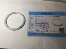 Load image into Gallery viewer, 53.9mm 100% natural Type A sunny green white purple round cut jadeite jade bangle BL96-4661