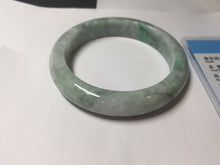 Load image into Gallery viewer, 58mm certified 100% natural type A sunny green/purple/white/gray jadeite jade bangle PJ69-2986