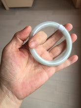 Load image into Gallery viewer, 56.4mm certified 100% natural Type A light green white purple round cut jadeite jade bangle AA119-4911