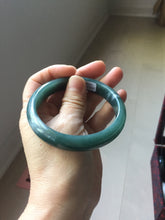 Load image into Gallery viewer, 59.8mm Certified Type A 100% Natural dark green/blue/gray/black Guatemala Jadeite bangle PJ148-1482